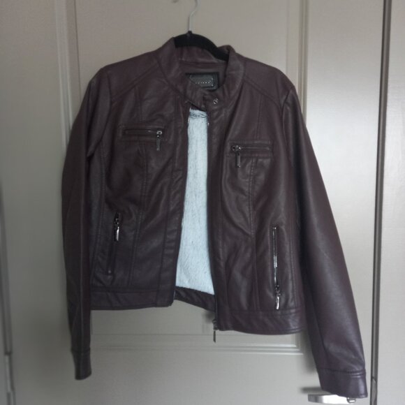 Jou Jou Juniors' Faux-Fur-Lined Moto Jacket $30 · In stock - Picture 4 of 4